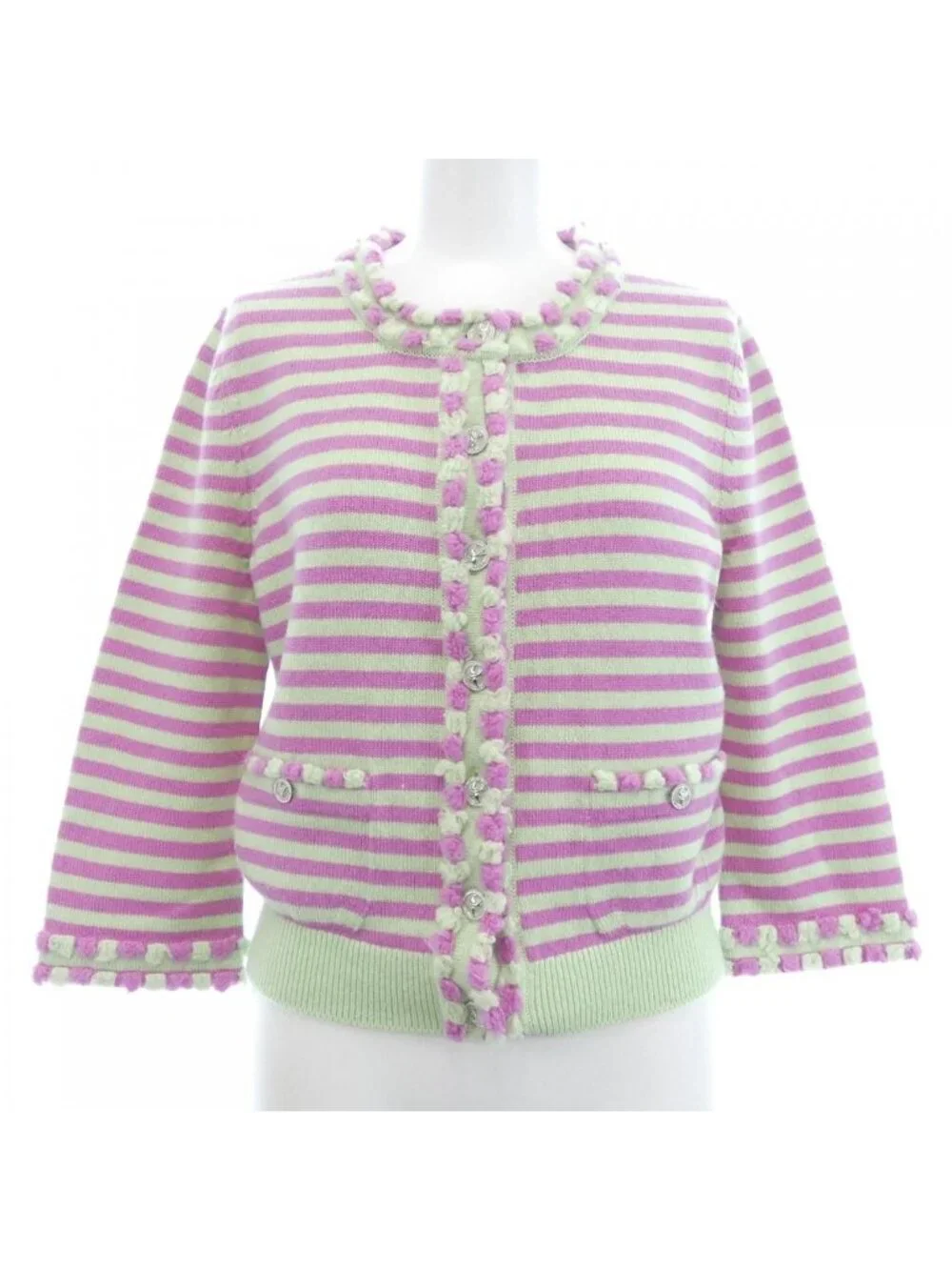 Chanel 25S Cardigan Green